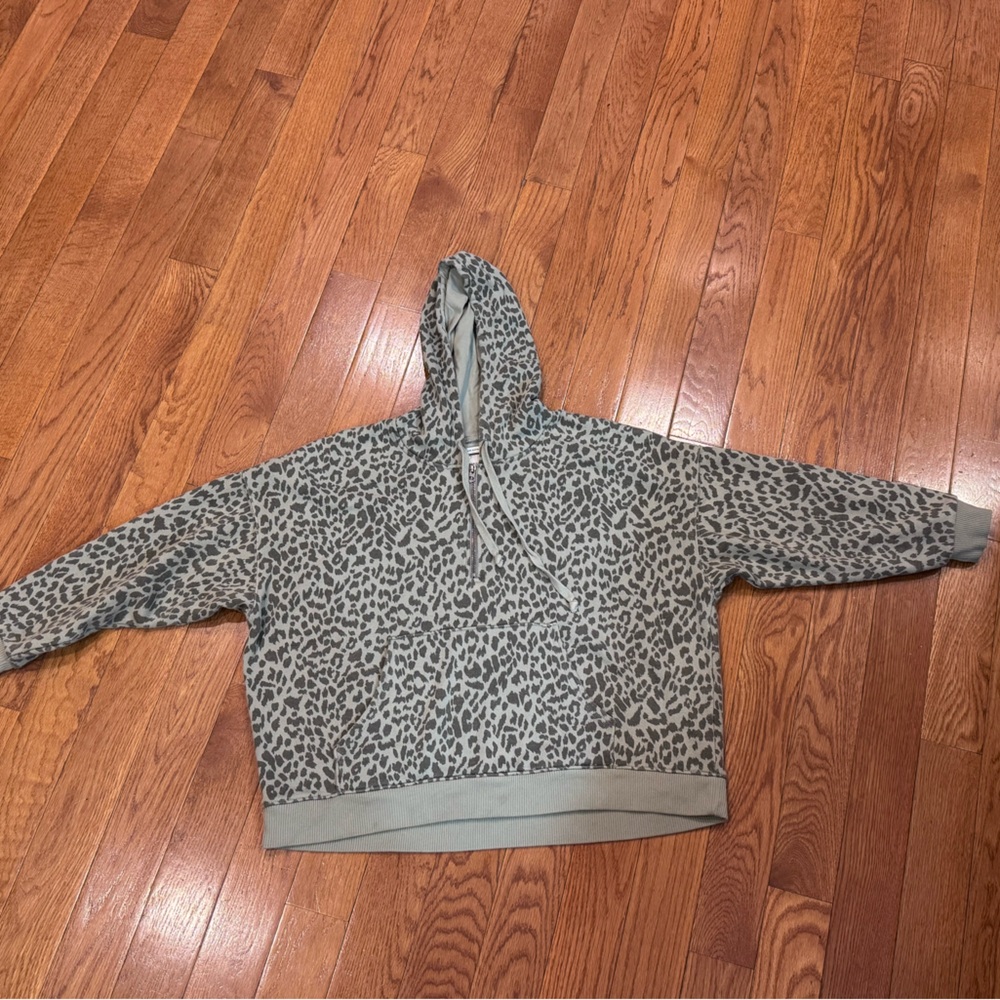 American Eagle Leopard Print Hoodie